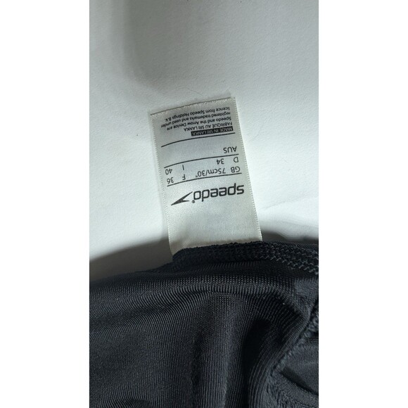 Speedo Endurance+ Women's One Piece Swimsuit Racerback Black Size 10/36 - Picture 4 of 10